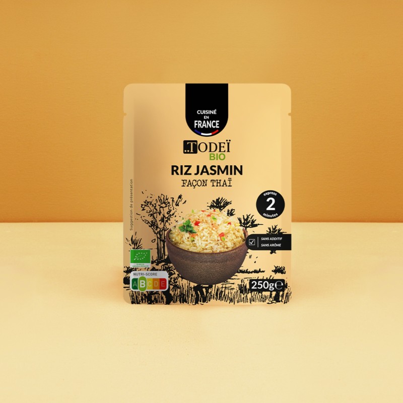 Riz Jasmin BIO express 2 min 250g - Façon Thai TODEI