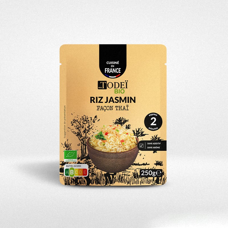 Riz Jasmin BIO express 2 min 250g - Façon Thai