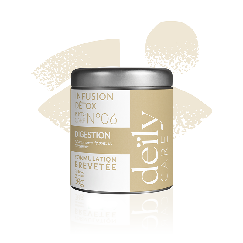 infusion detox digestion avec dessin